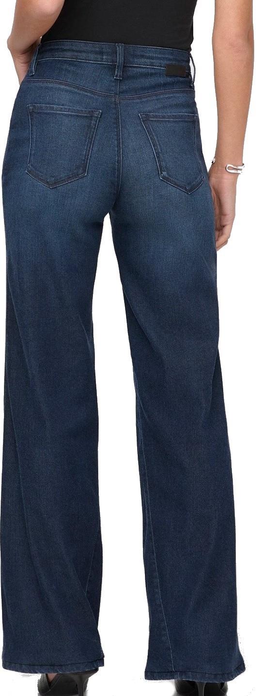No Sweat Denim High-Rise Wide Leg Jeans, 30" Inseam - Womens - nostalgia tone 1