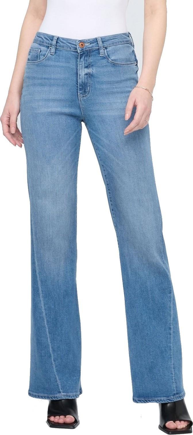 No Sweat Denim High-Rise Wide Leg Jeans, 30" Inseam - Womens - pacific 1