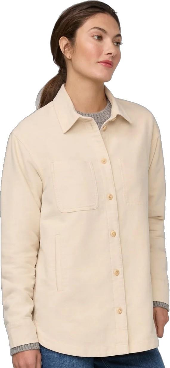 No Sweat Moleskin Overshirt - Womens - bone 1