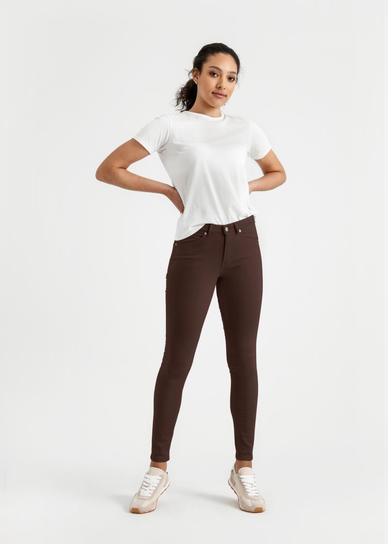 No Sweat Pants Skinny, 31" Inseam - Womens - acorn 1