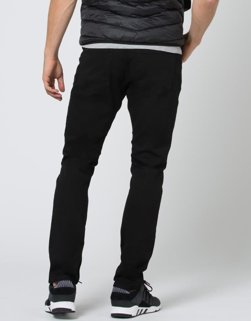 No Sweat Relaxed Tapered Jeans, 32" Inseam - Mens - black 1
