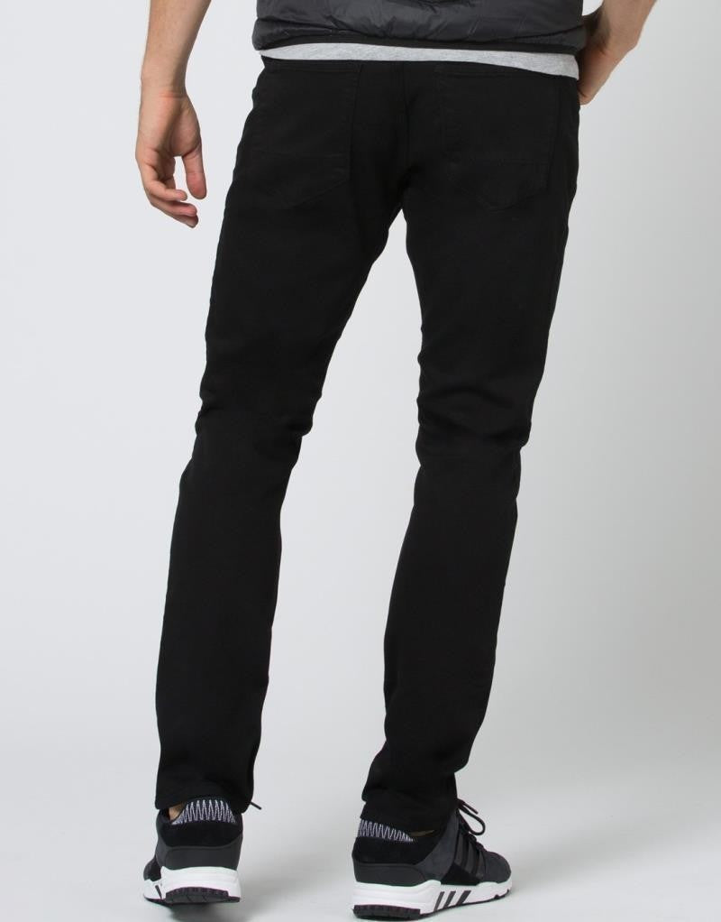 No Sweat Relaxed Tapered Jeans, 34" Inseam - Mens - black 1