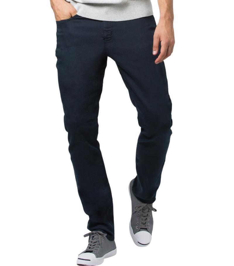 No Sweat Relaxed Tapered Pants, 30" Inseam - Mens - Navy 1
