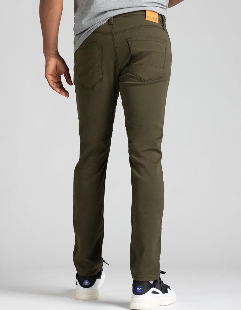 No Sweat Relaxed Tapered Pants, 32" Inseam - Mens - Army Green 3