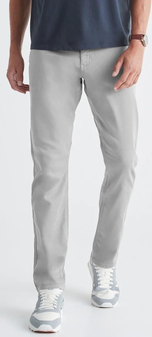 No Sweat Relaxed Tapered Pants, 32" Inseam - Mens - Fog 2