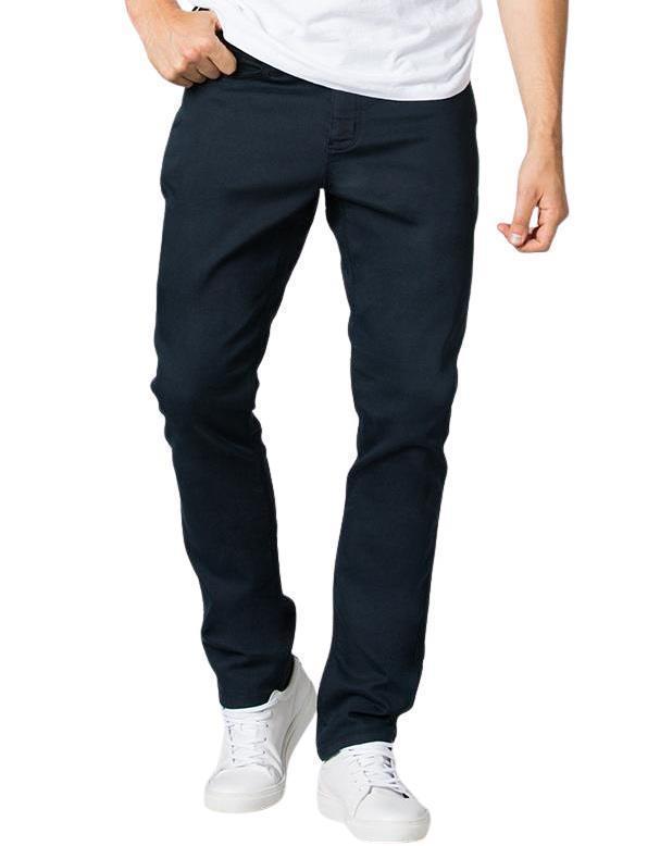 No Sweat Relaxed Tapered Pants, 32" Inseam - Mens - Navy 1