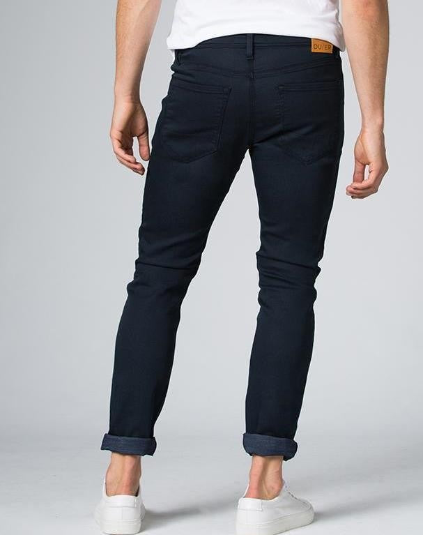 No Sweat Slim Jeans, 34" Inseam - Mens - navy 1