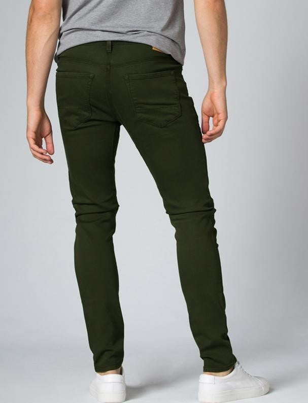 No Sweat Slim Jeans, 34" Inseam - Mens - olive 1