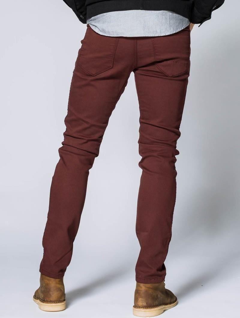 No Sweat Slim Jeans, 34" Inseam - Mens - ox blood 1