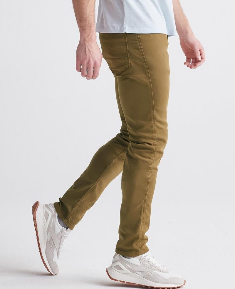 No Sweat Slim Jeans, 34" Inseam - Mens - tobacco 1