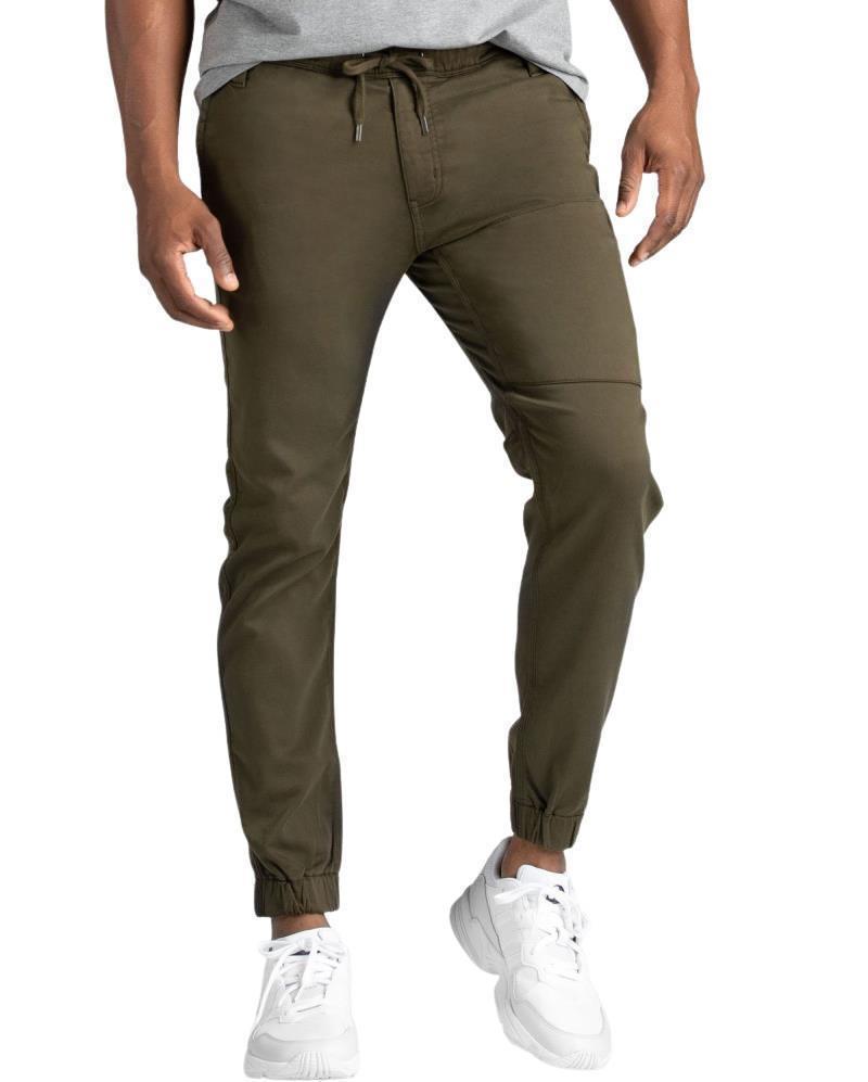 No Sweat Slim Joggers, 29" Inseam - Mens - Army Green 1