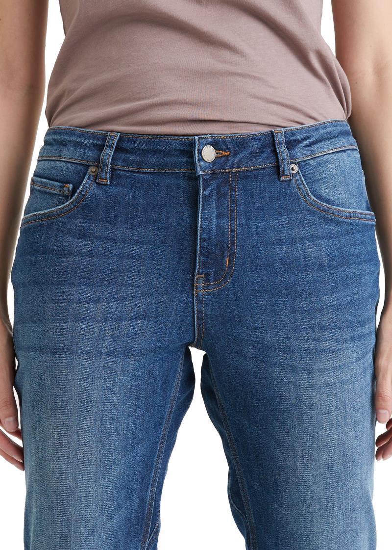Performance Denim Girlfriend Jeans, 28" Inseam - Womens - Heritage Blue 4