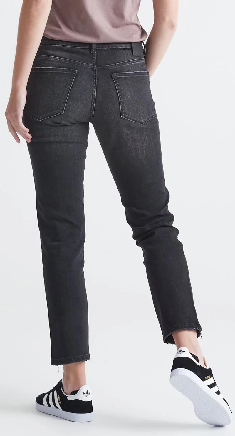 Performance Denim Girlfriend Jeans, 28" Inseam - Womens - Vintage Black 2