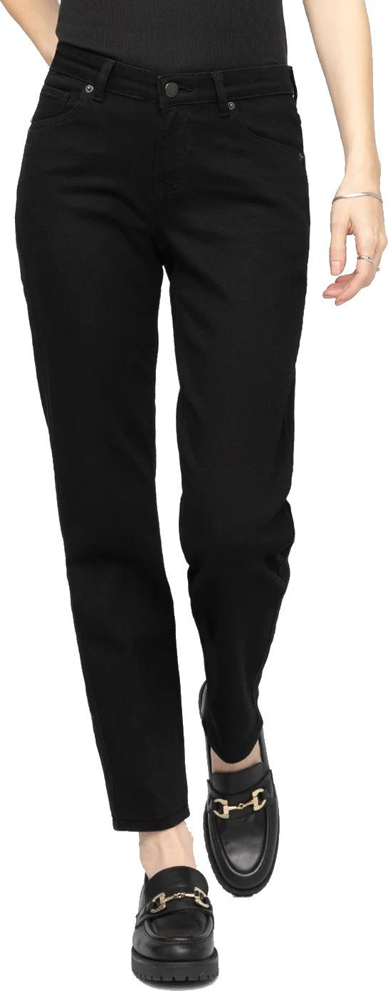 Performance Denim Girlfriend Jeans, 28" Inseam - Womens - black 1