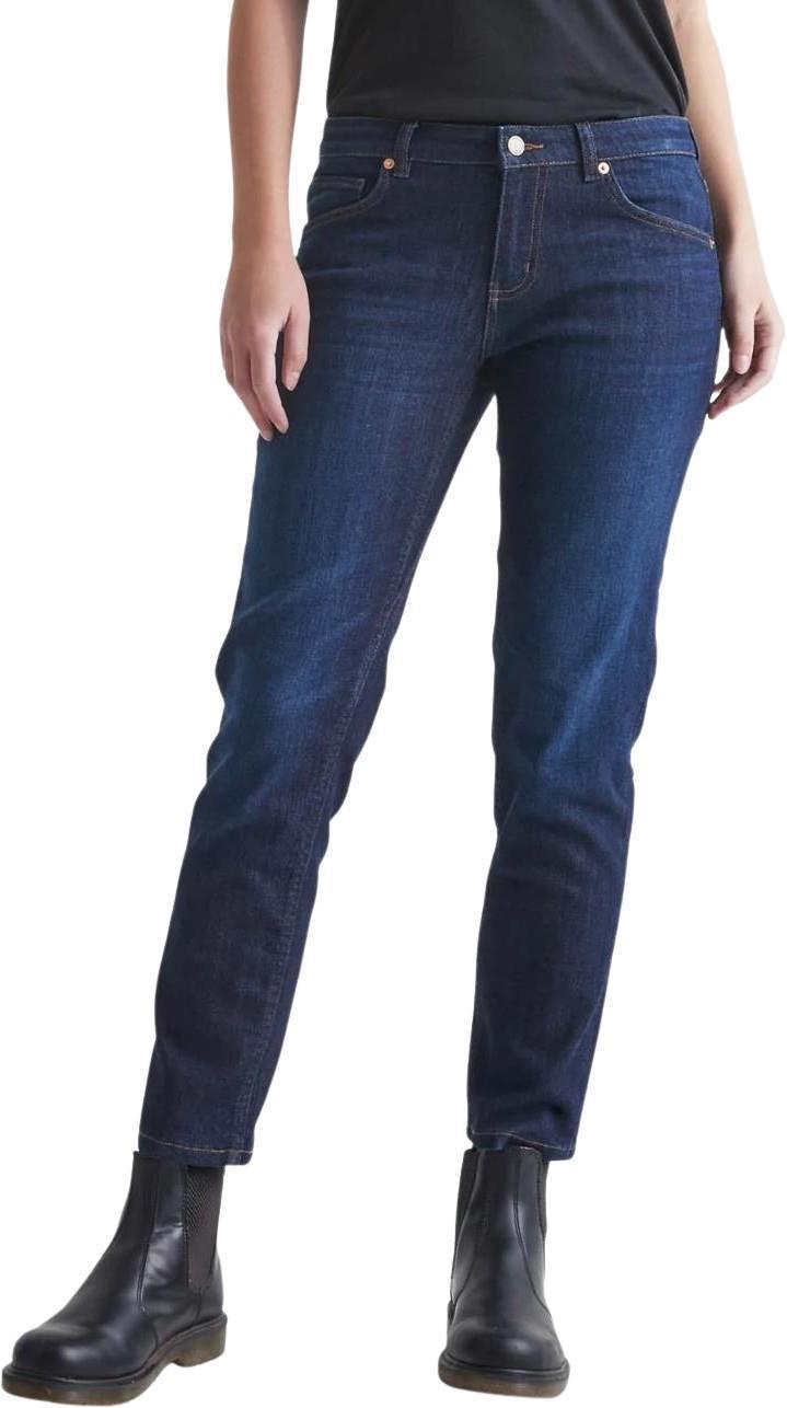 Performance Denim Girlfriend Jeans, 30" Inseam - Womens - Dark Stone 1
