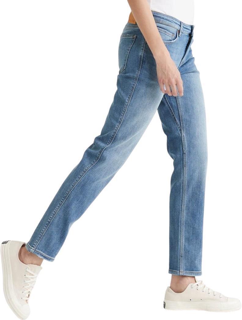 Performance Denim Girlfriend Jeans, 30" Inseam - Womens - Vintage Light Stone 2