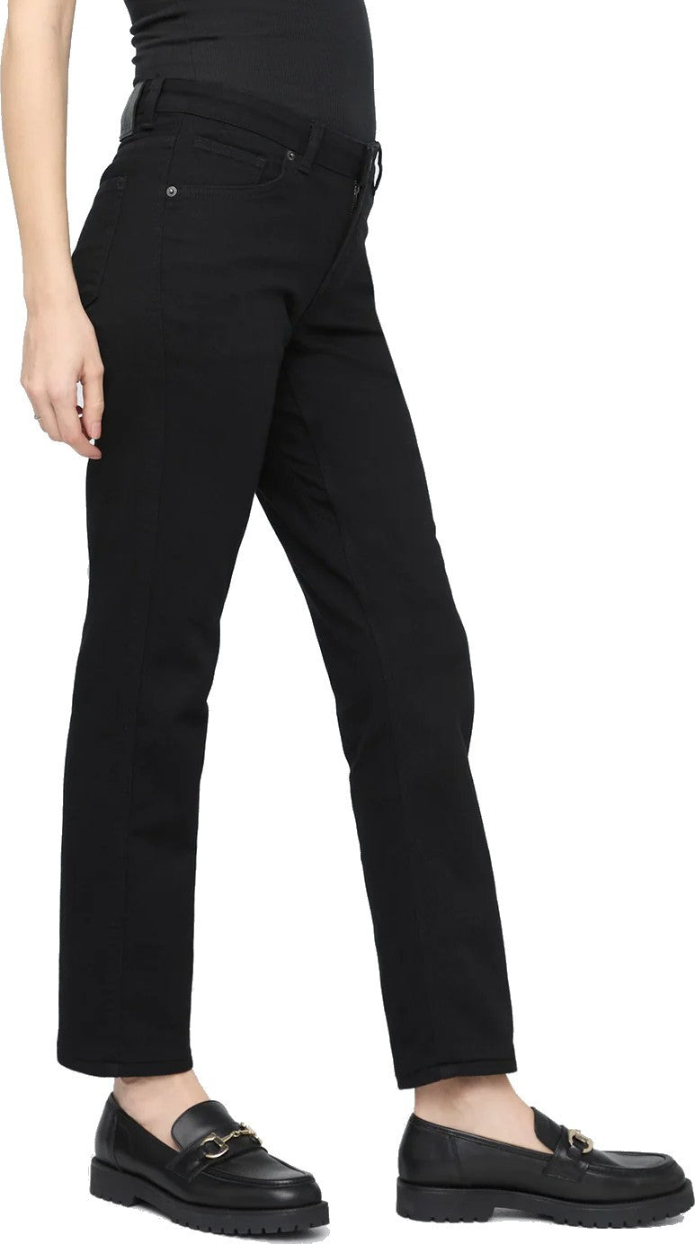 Performance Denim Girlfriend Jeans, 30" Inseam - Womens - black 1