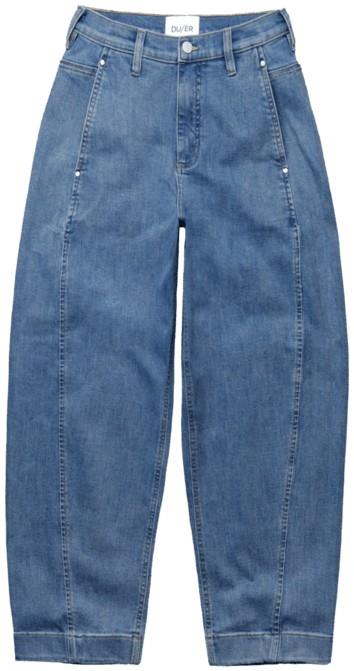 Performance Denim+ High-Rise Barrel Jeans, 28" Inseam - Womens - vintage 1