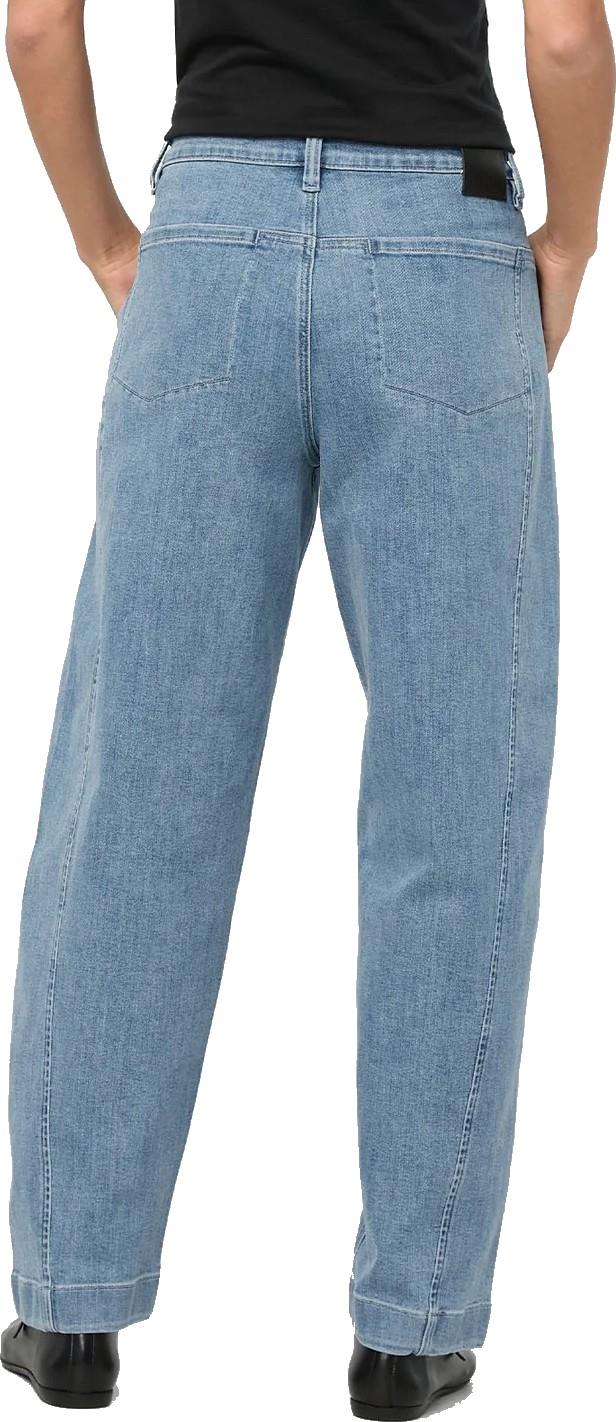 Performance Denim+ High-Rise Barrel Jeans, 30" Inseam - Womens - light stone 1