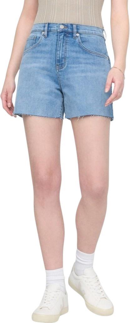 Performance Denim High-Rise Relaxed Shorts, 5" Inseam - Womens - light heritage 1