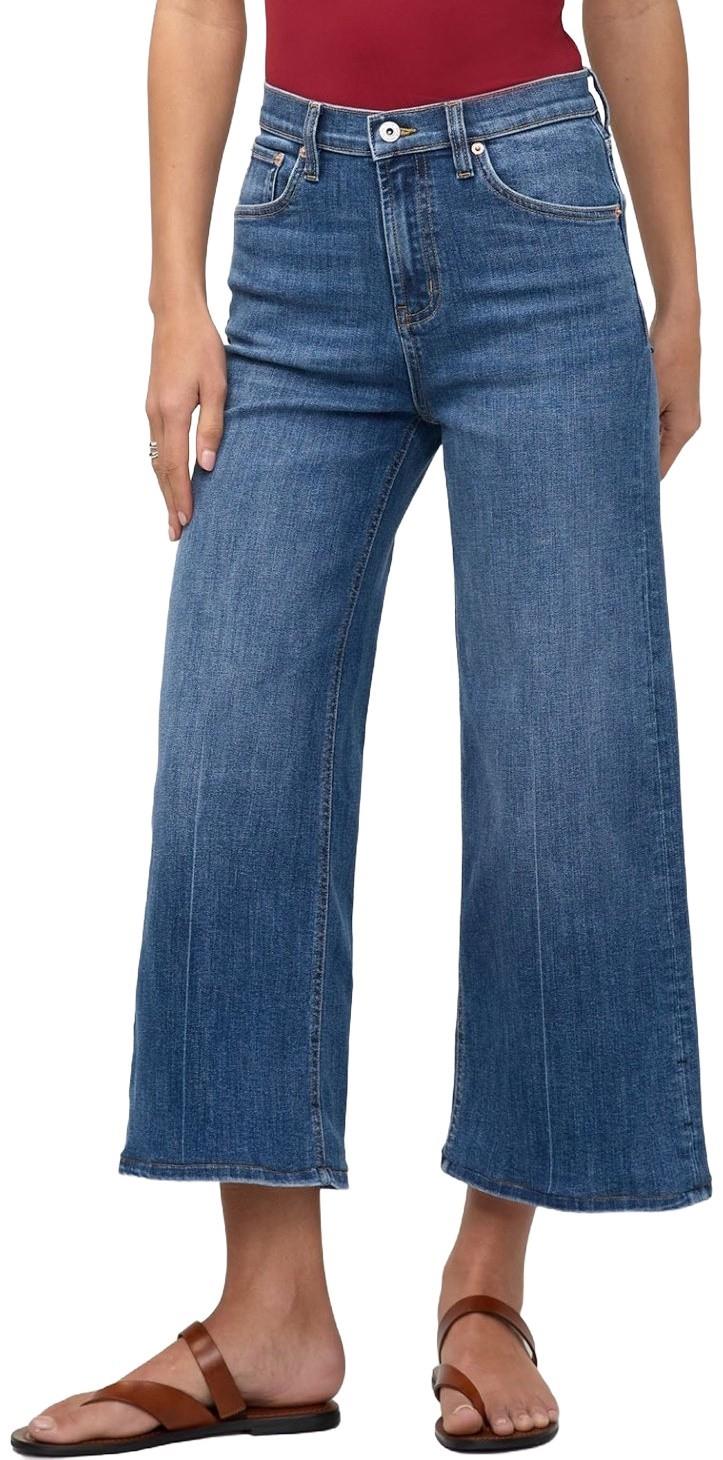 Performance Denim+ High-Rise Wide Leg Crop Pants, 26" Inseam - Womens - swell 1