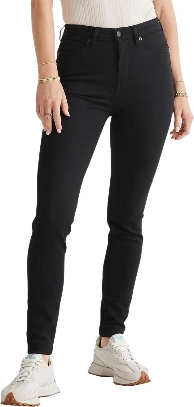 Performance Denim High Rise Skinny, 28" Inseam - Womens - black 1