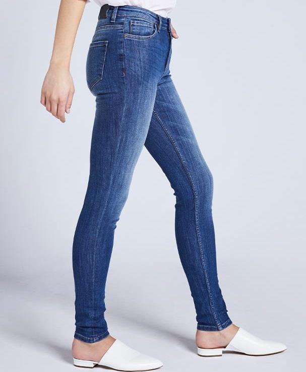 Performance Denim, High Rise Skinny, 28" Inseam - Womens - heritage blue 1