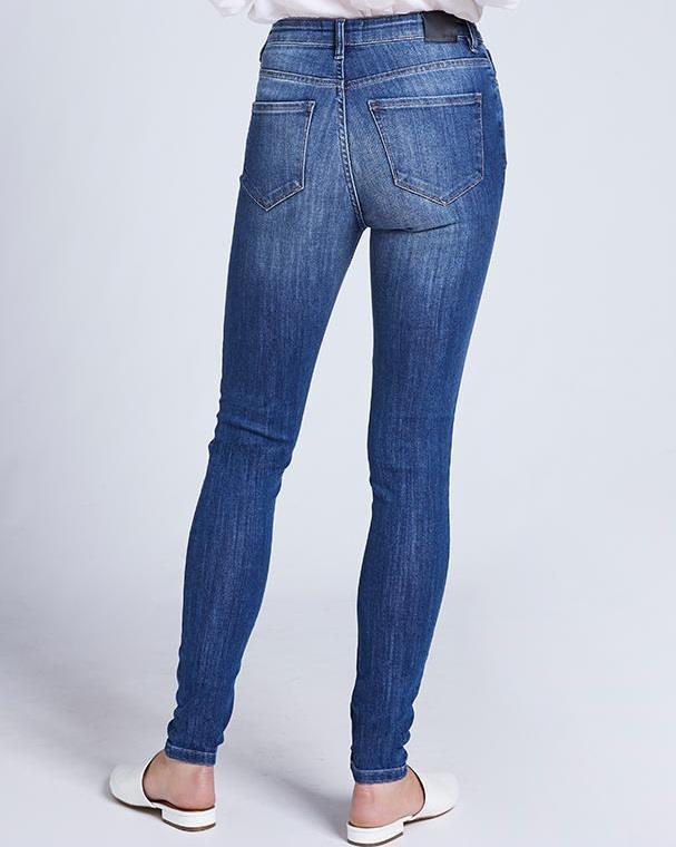 Performance Denim, High Rise Skinny, 28" Inseam - Womens - heritage blue 1