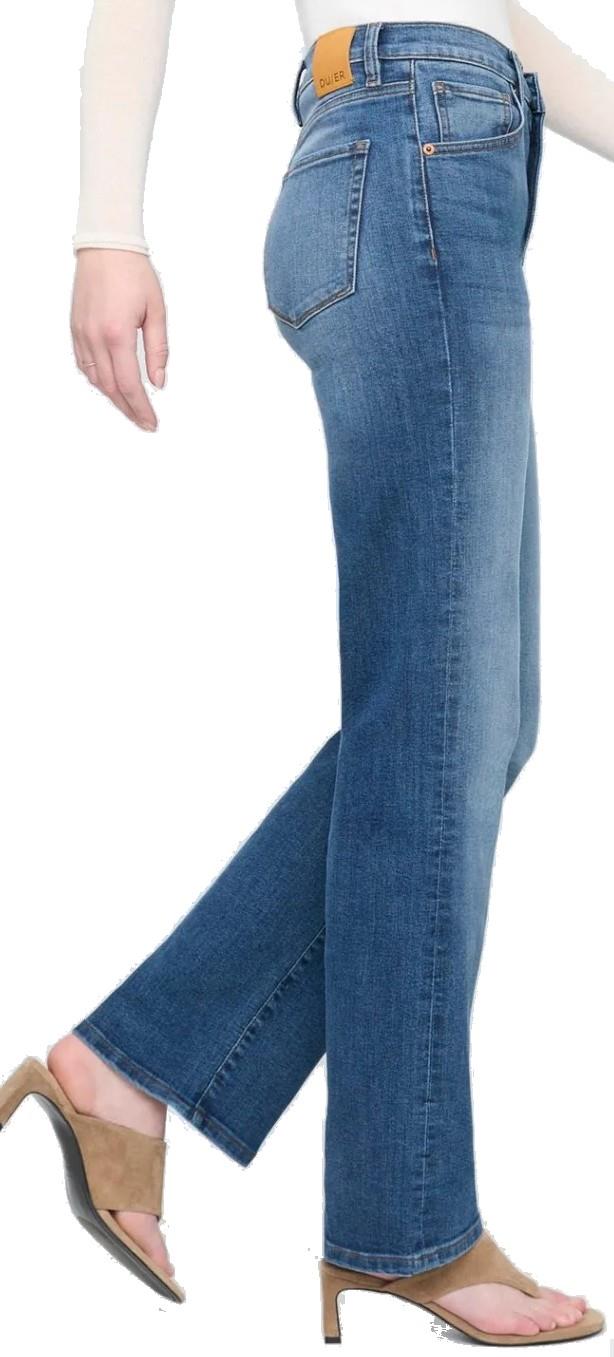 Performance Denim+ High Rise Straight Jeans, 28" Inseam - Womens - mid blue 1