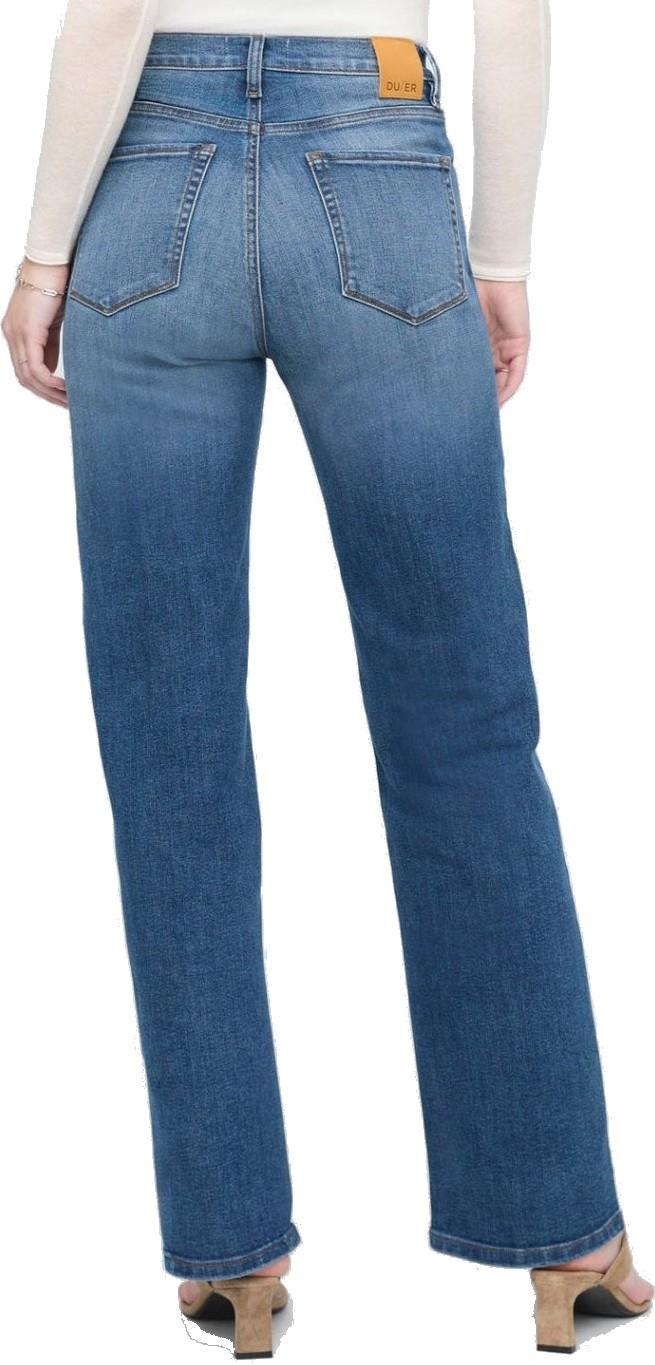 Performance Denim+ High Rise Straight Jeans, 28" Inseam - Womens - mid blue 1