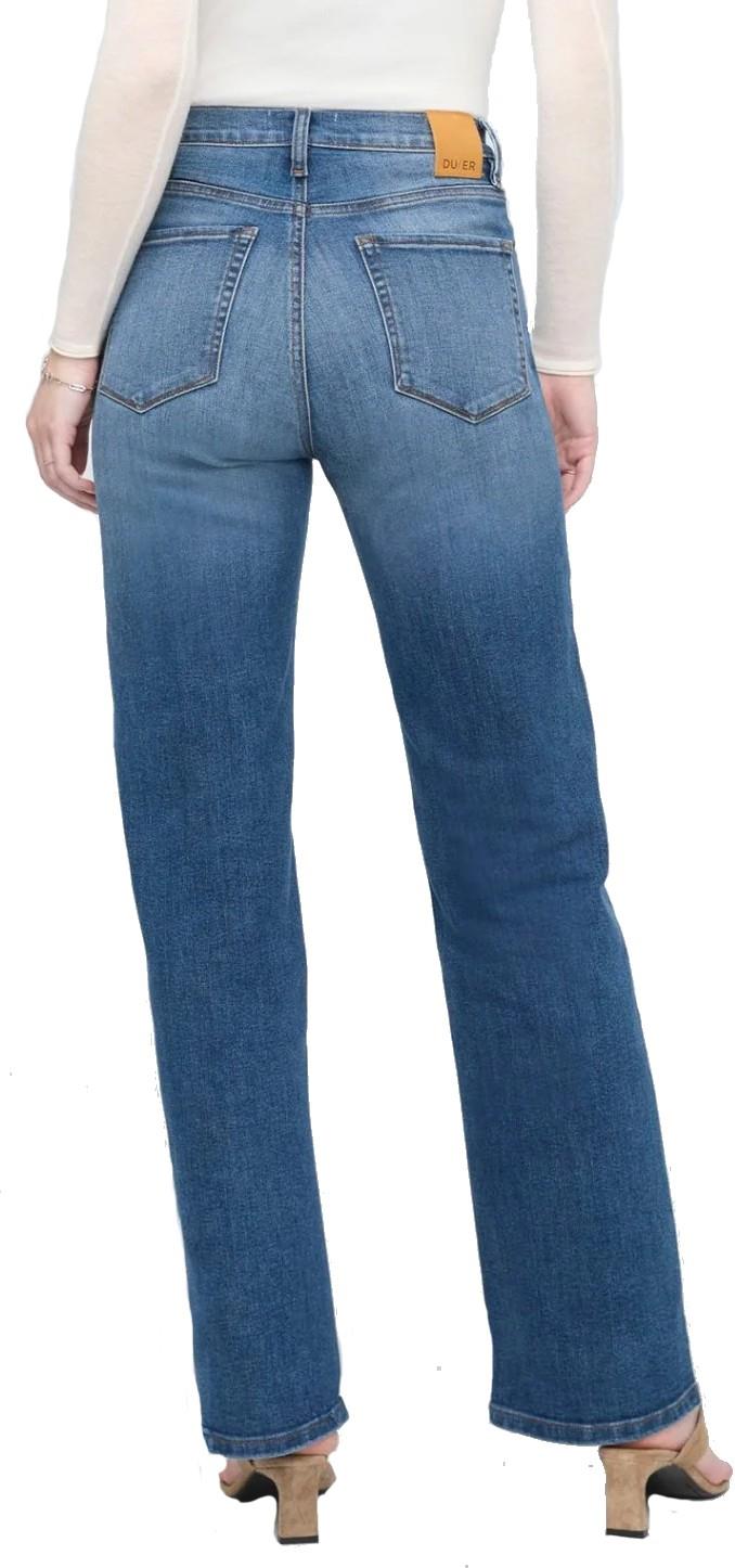 Performance Denim+ High Rise Straight Jeans, 31" Inseam - Womens - mid blue 1