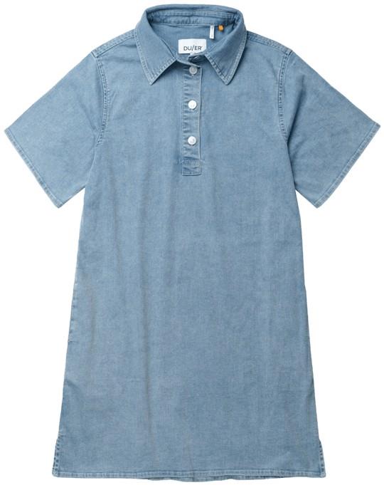 Performance Denim Lite Arno Dress - Womens - light stone 1