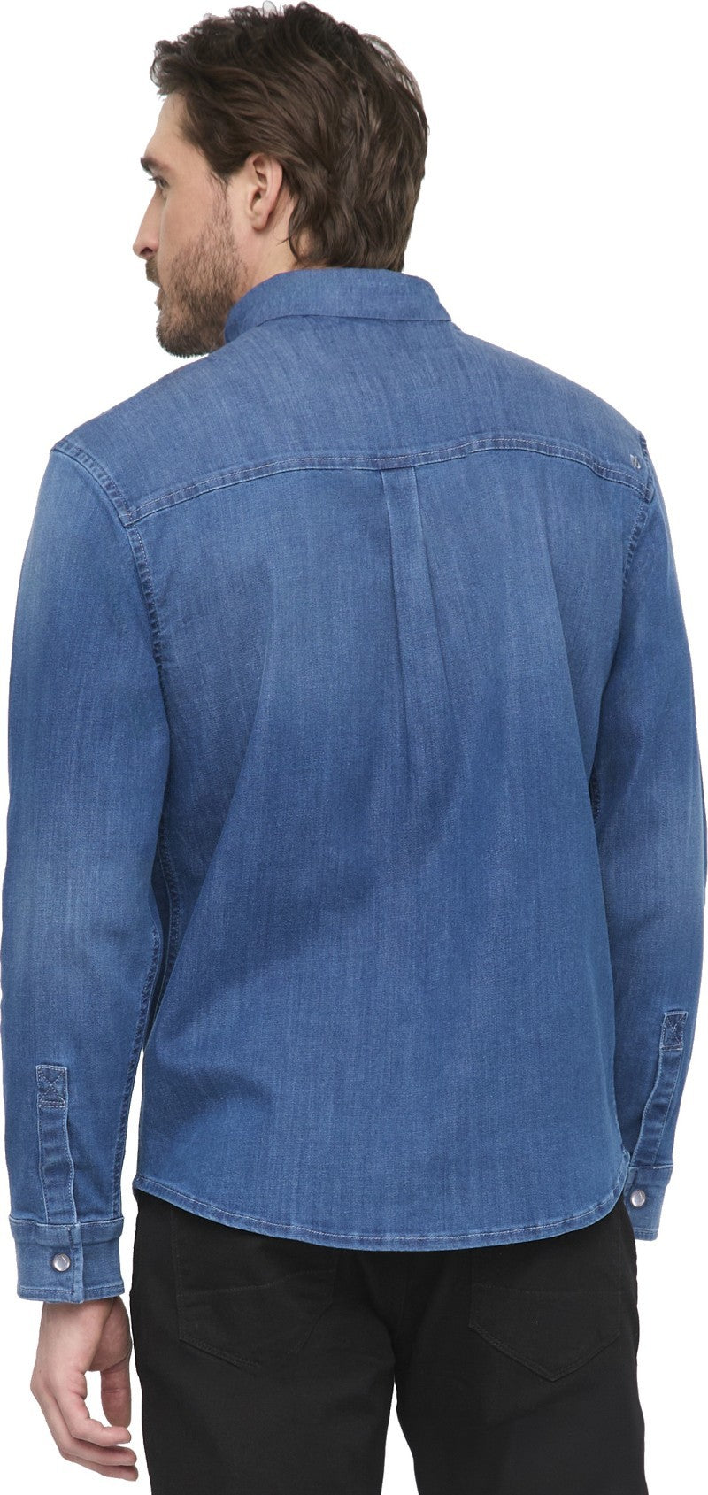 Performance Denim Lite Two-Pocket Shirt - Mens - haze indigo 1