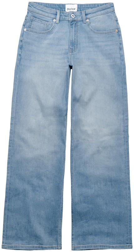 Performance Denim+ Mid Rise Loose Straight Jeans, 32" Inseam - Womens - current 1
