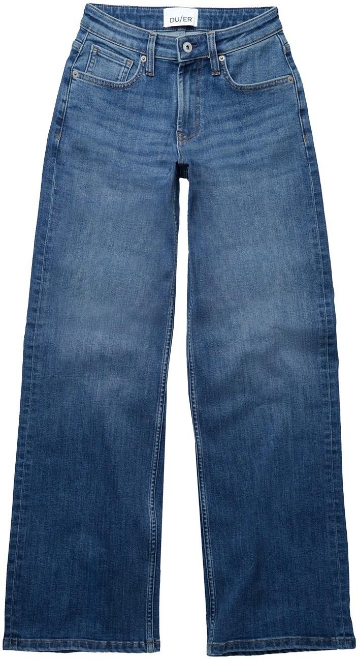 Performance Denim+ Mid Rise Loose Straight Jeans, 32" Inseam - Womens - swell 1