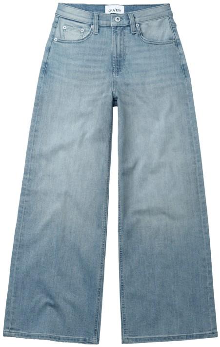 Performance Denim+ Mid Rise Mesa Crop Jeans, 26" Inseam - Womens - dew drop 1