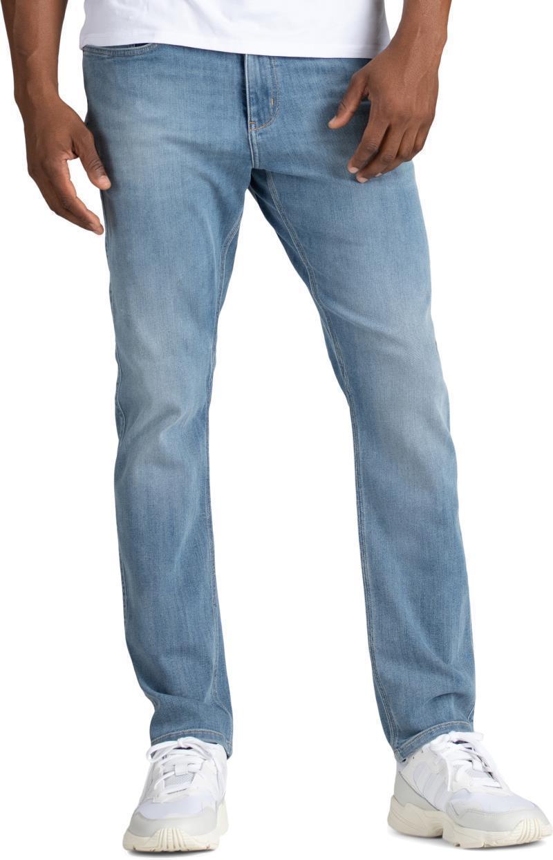 Performance Denim Relaxed Tapered Jeans, 30" Inseam - Rinse - Mens - Cascade 1