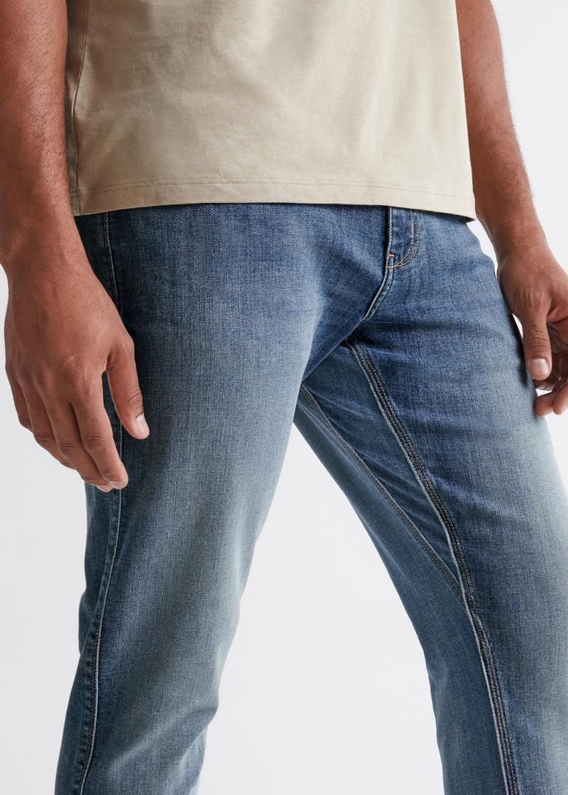 Performance Denim Relaxed Tapered Jeans, 30" Inseam - Wash - Mens - Tidal 4
