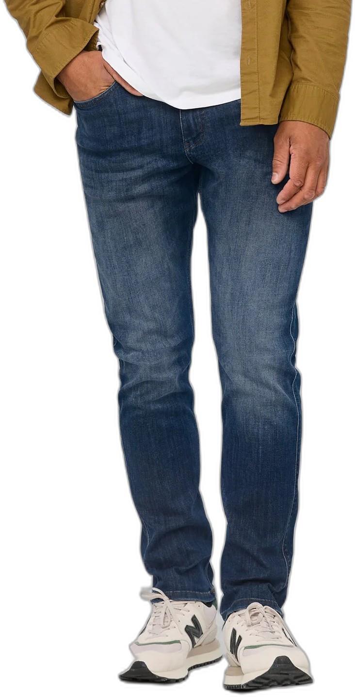 Performance Denim Relaxed Tapered Jeans, 32" Inseam - Mens - galactic 1