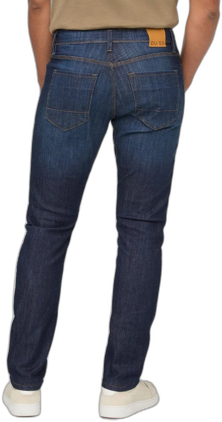 Performance Denim Relaxed Tapered Jeans, 32" Inseam - Mens - marina blue 1