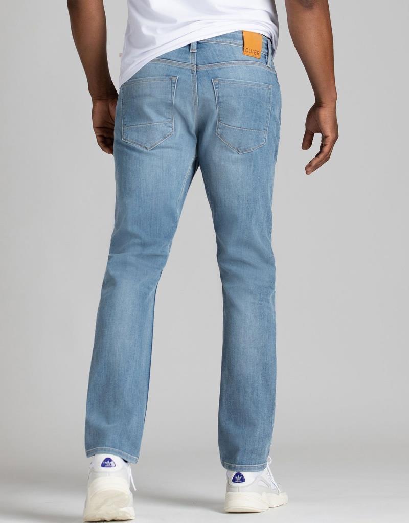 Performance Denim Relaxed Tapered Jeans, 32" Inseam - Rinse - Mens - Cascade 2