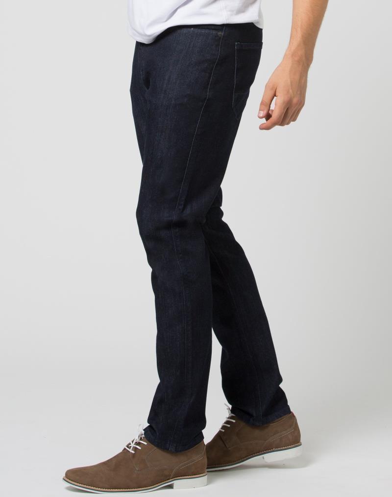 Performance Denim Relaxed Tapered Jeans, 32" Inseam - Rinse - Mens - Rinse 2