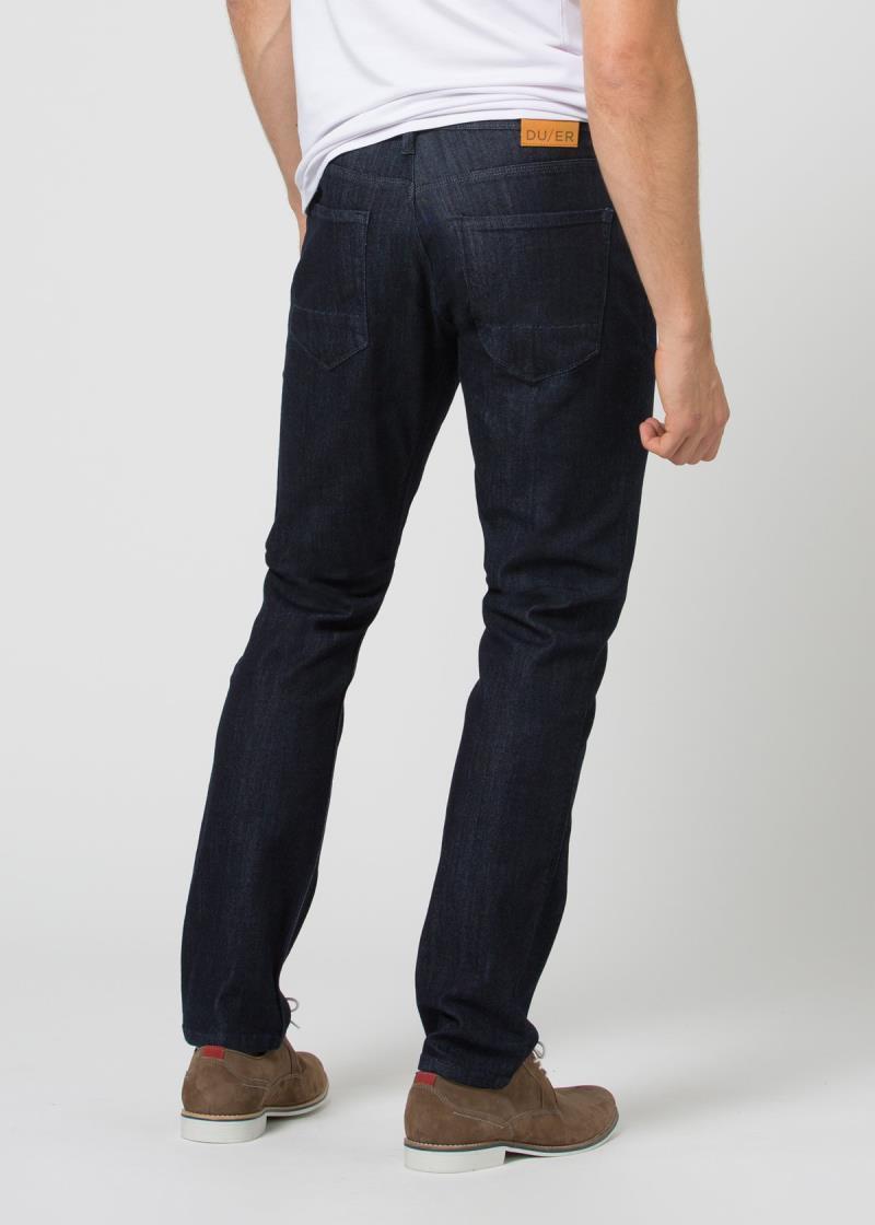 Performance Denim Relaxed Tapered Jeans, 32" Inseam - Rinse - Mens - Rinse 3