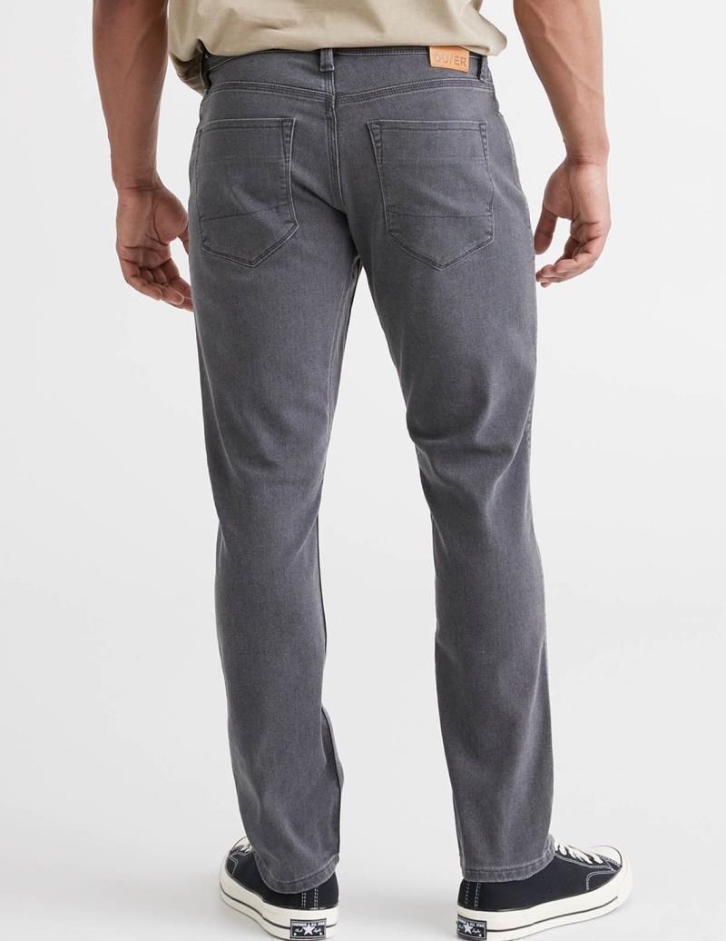 Performance Denim Relaxed Tapered Jeans, 32" Inseam - Wash - Mens - Aged Grey 2