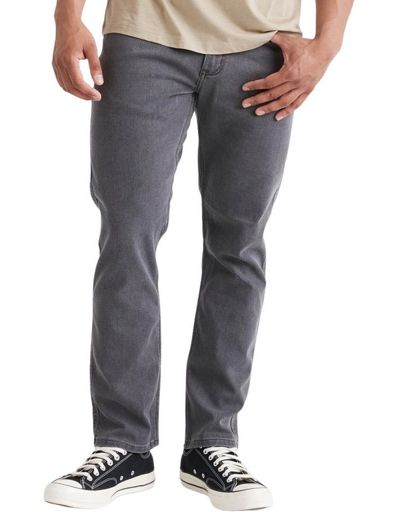 Performance Denim Relaxed Tapered Jeans, 34" Inseam - Wash - Mens - Aged Grey 1