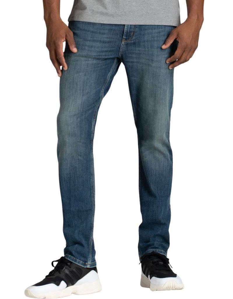 Performance Denim Relaxed Tapered Jeans, 34" Inseam - Wash - Mens - Galactic 1