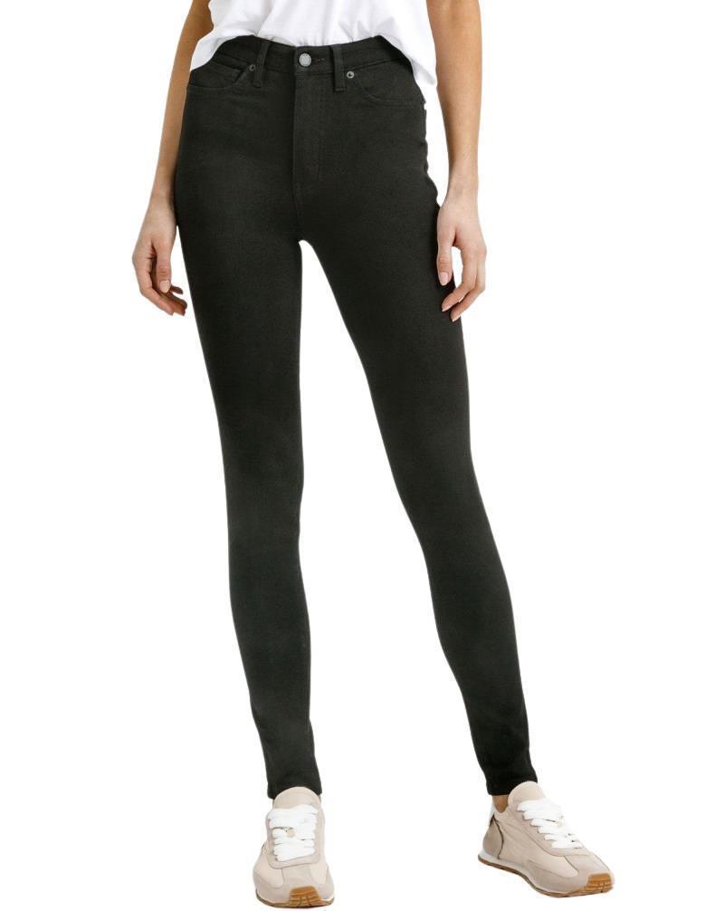 Performance Denim Skinny Jeans, 31" Inseam - Rinse - Womens - Black 1
