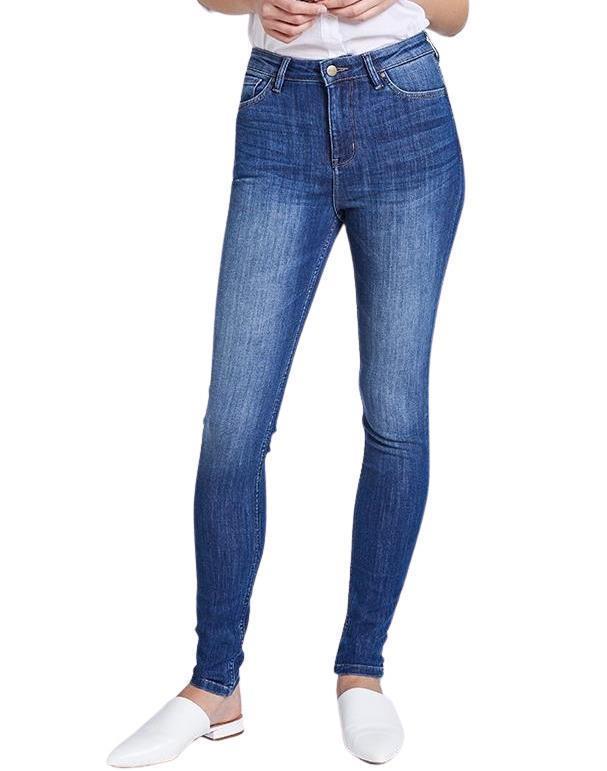 Performance Denim Skinny Jeans, 31" Inseam - Rinse - Womens - Heritage Rinse 1
