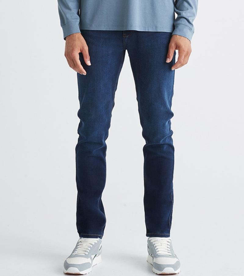 Performance Denim Slim Jeans, 30" Inseam - Rinse - Mens - Dark Stone 1