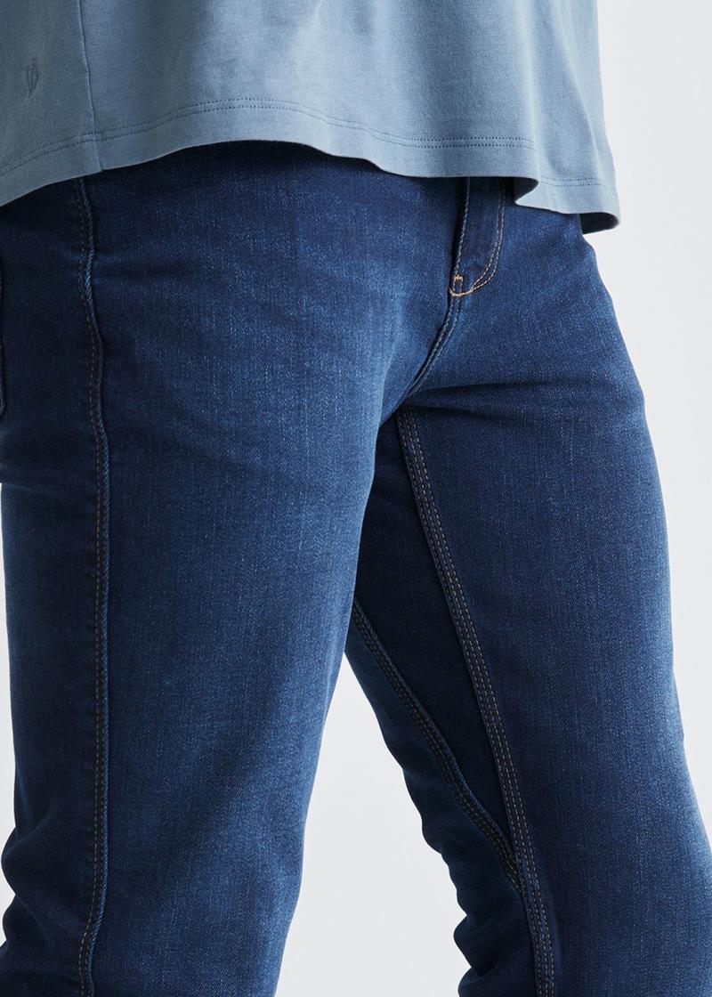 Performance Denim Slim Jeans, 30" Inseam - Rinse - Mens - Dark Stone 6